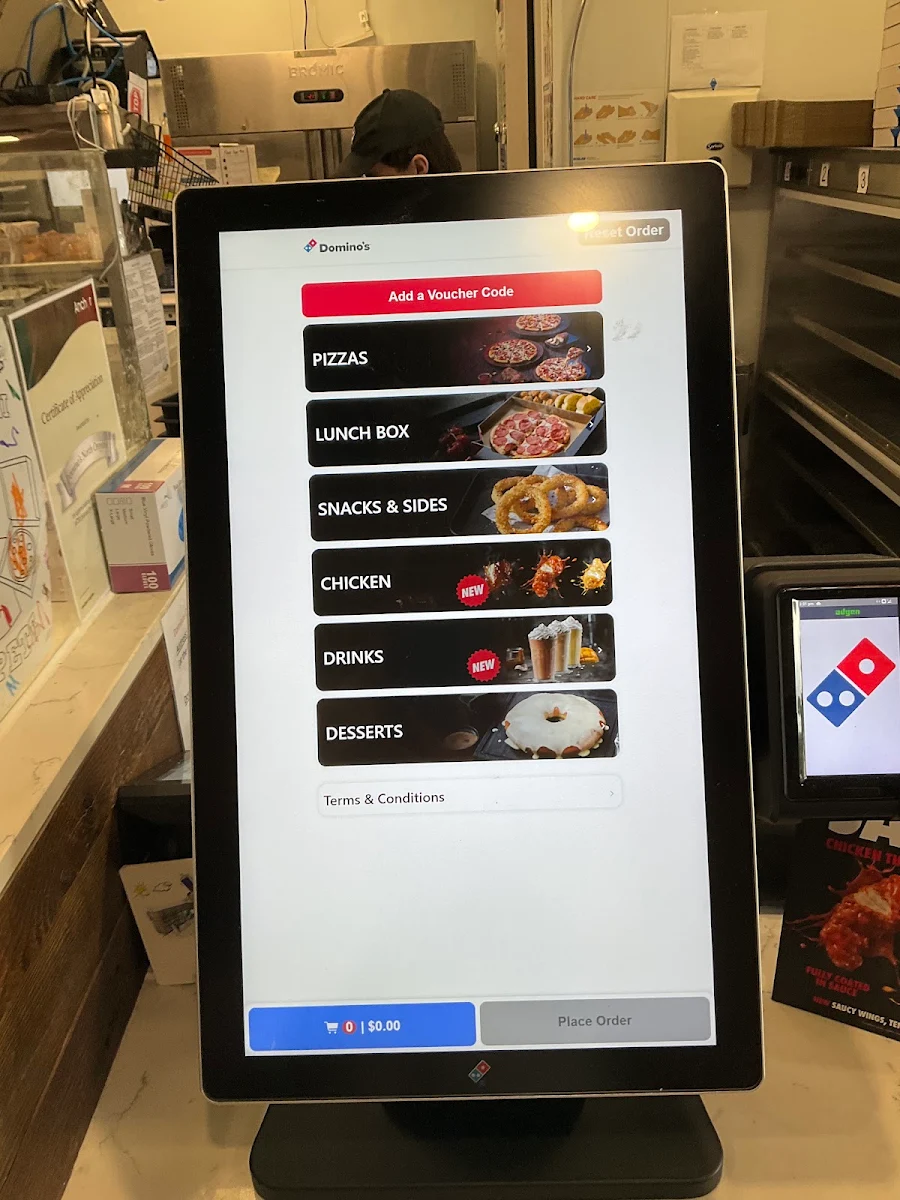 Menu, Domino's Pizza Croydon