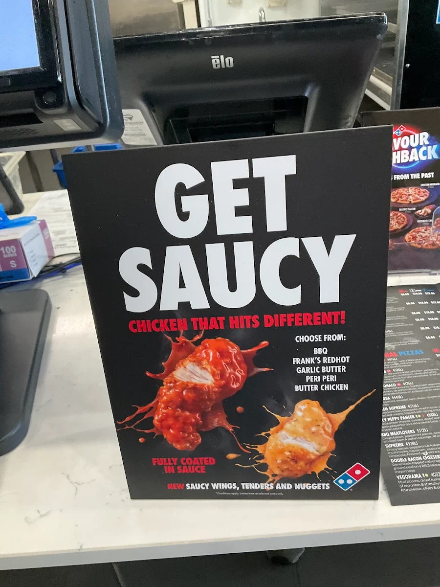 Menu, Domino's Pizza Croydon