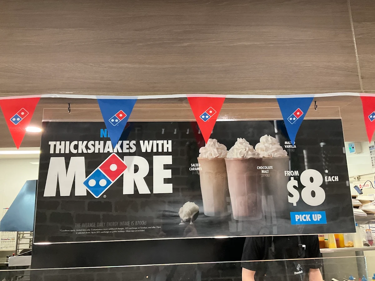 Menu, Domino's Pizza Croydon