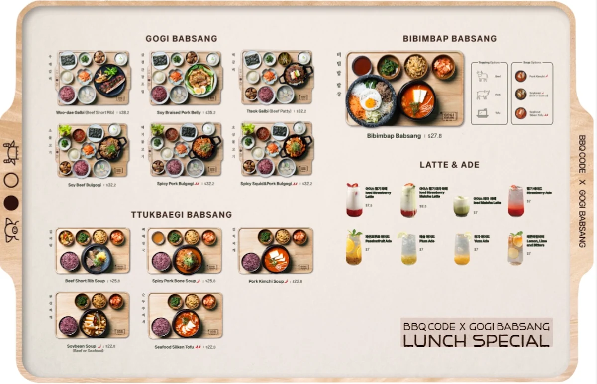 Menu, BBQ CODE Doncaster