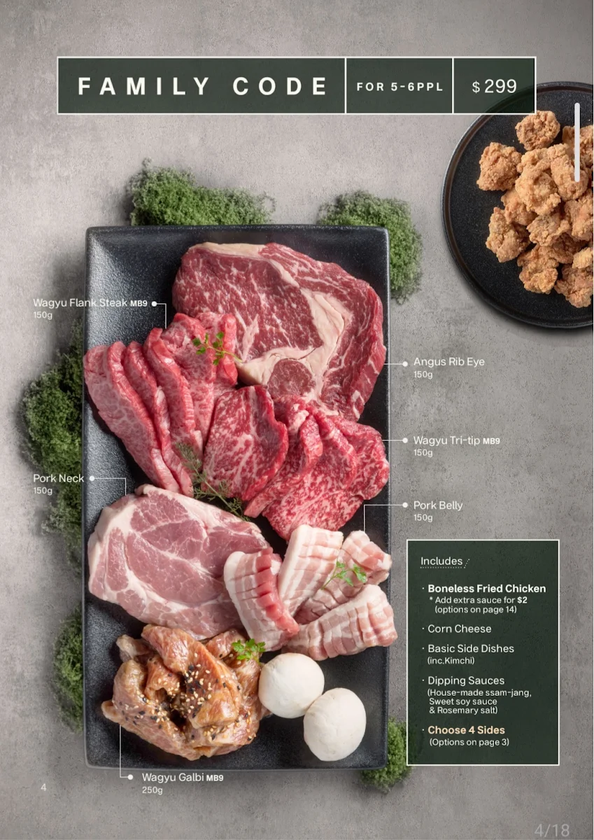 Menu, BBQ CODE Doncaster