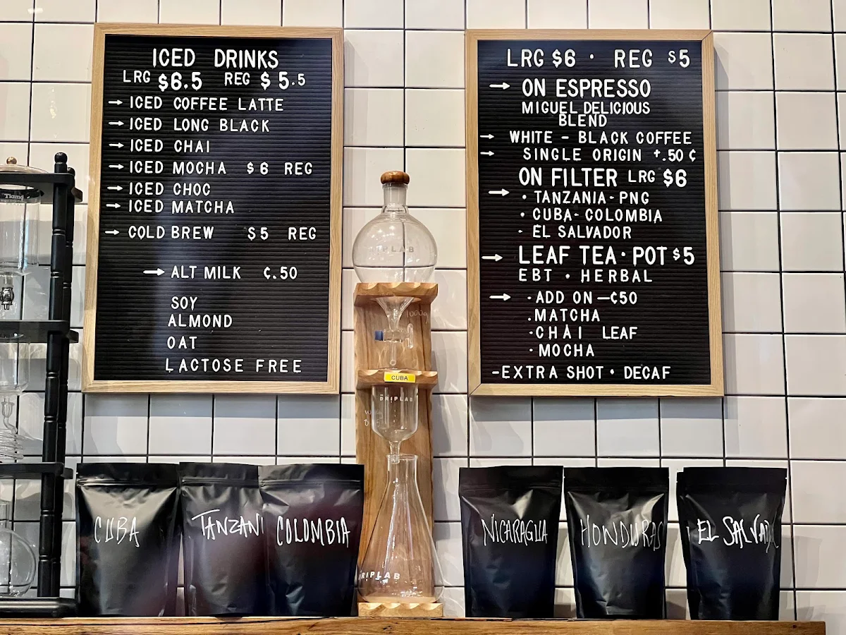 Menu, Kit Espresso