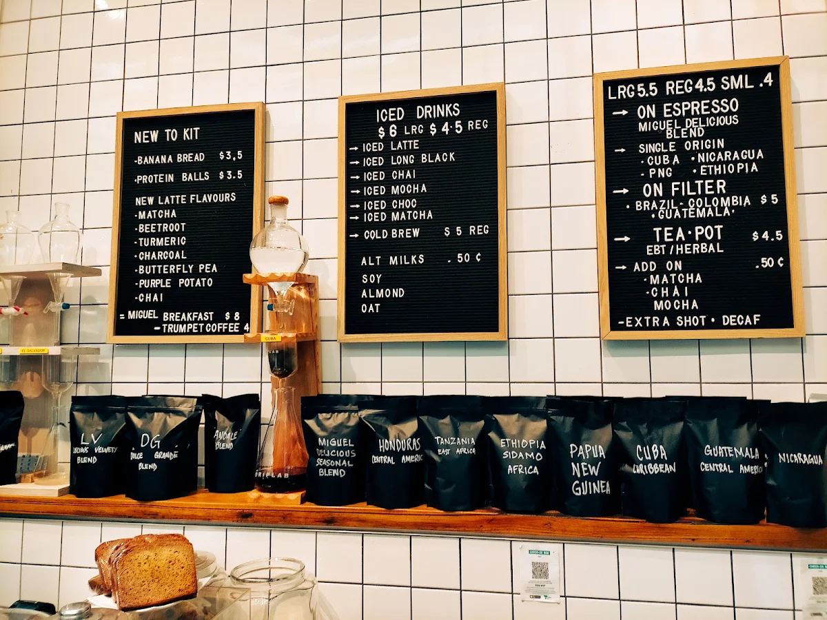 Menu, Kit Espresso