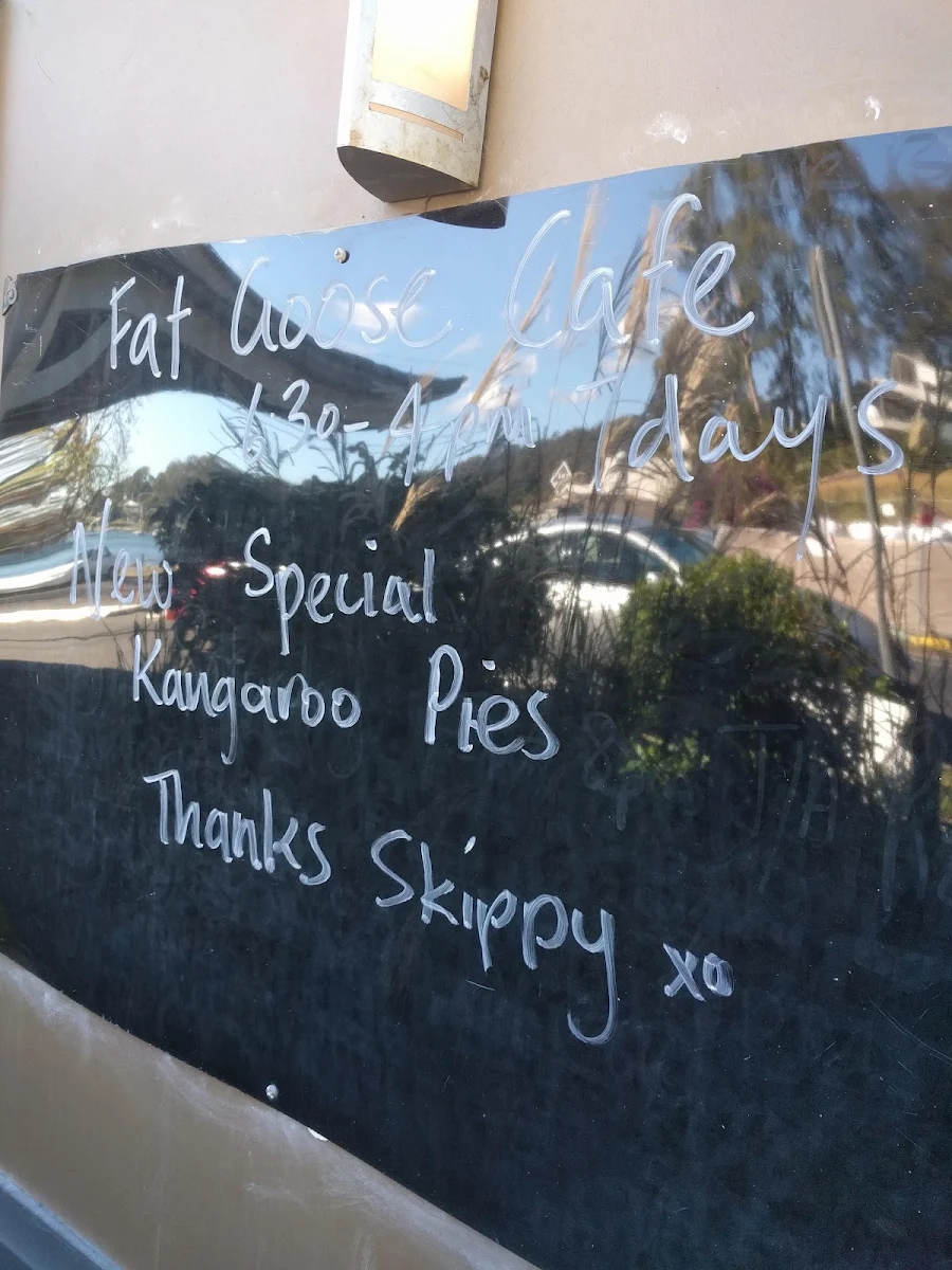 Menu, The Fat Goose Killcare