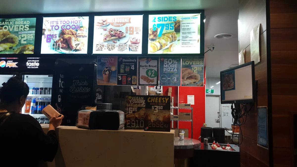Menu, Domino's Pizza Sunshine