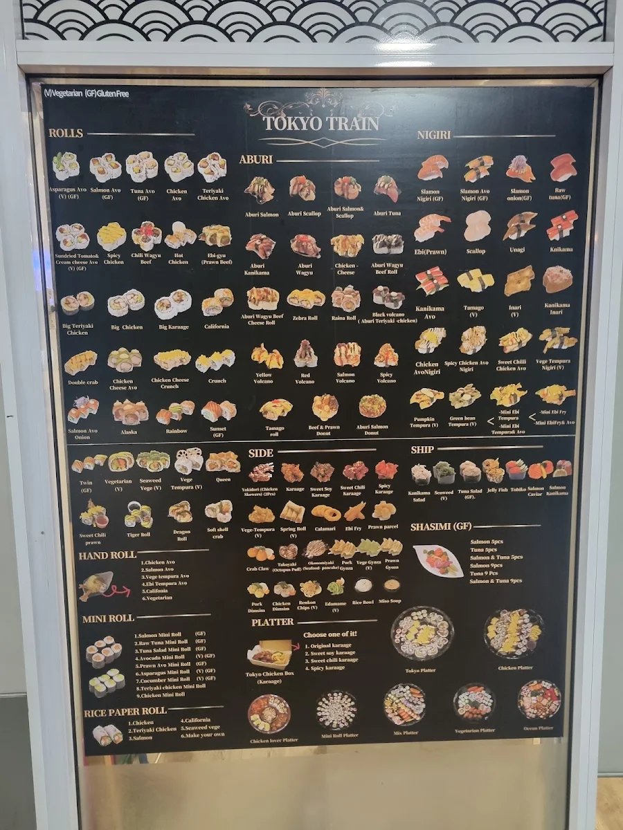 Menu, Tokyo Train