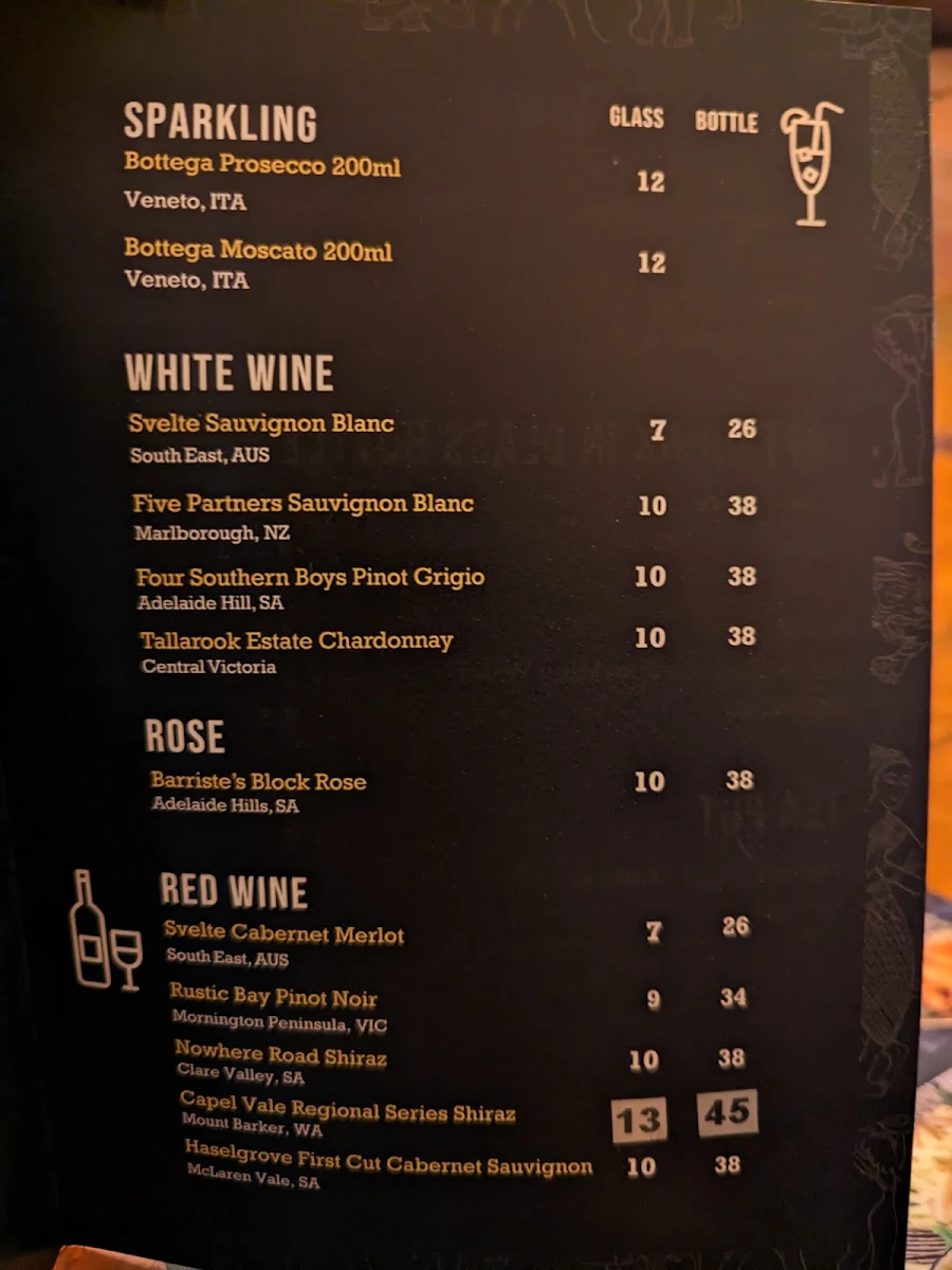 Menu, Nar Bangkok | Modern Thai
