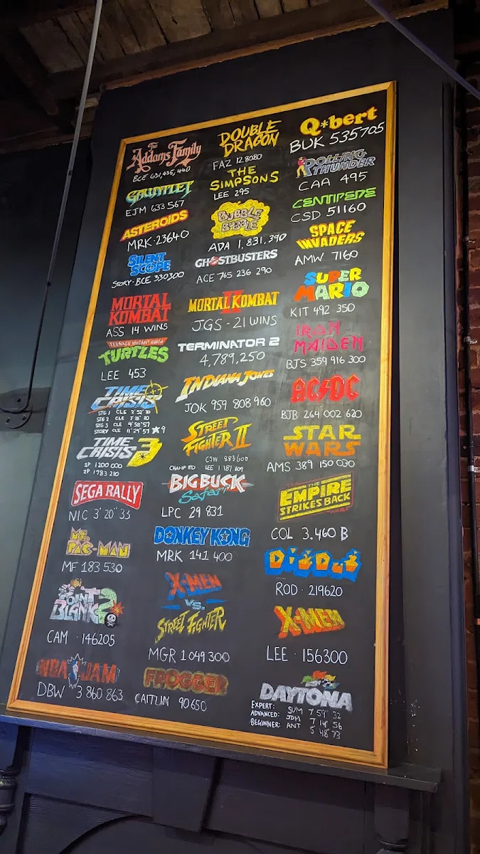 Menu, The Palace Arcade