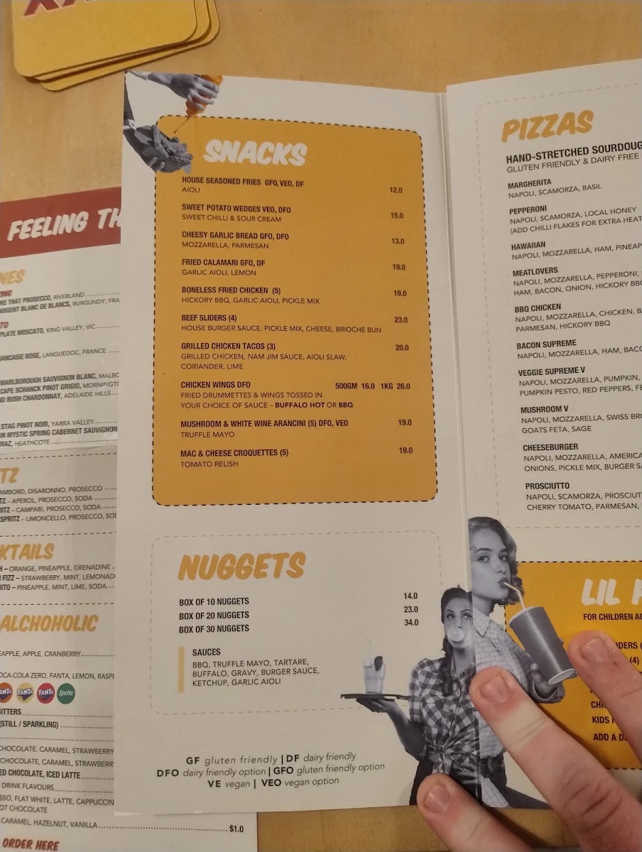 Menu, General Public Ipswich