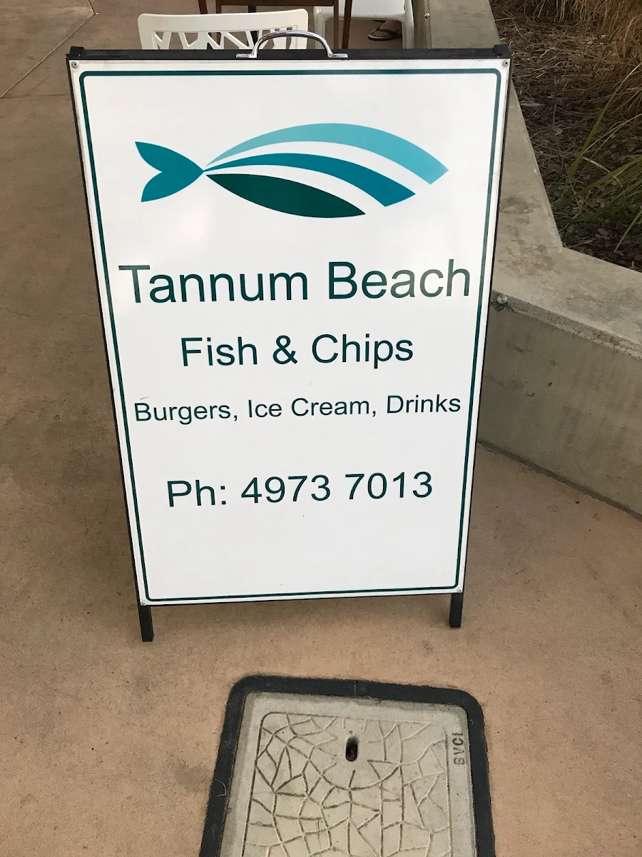 Menu, Tannum Beach Fish & Chips