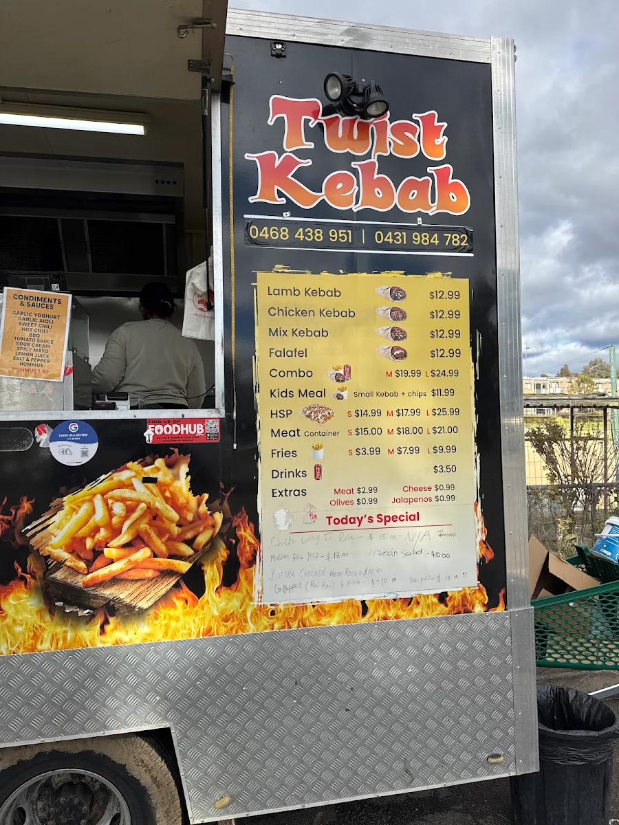 Menu, Twist kebab and malwa fusion junction