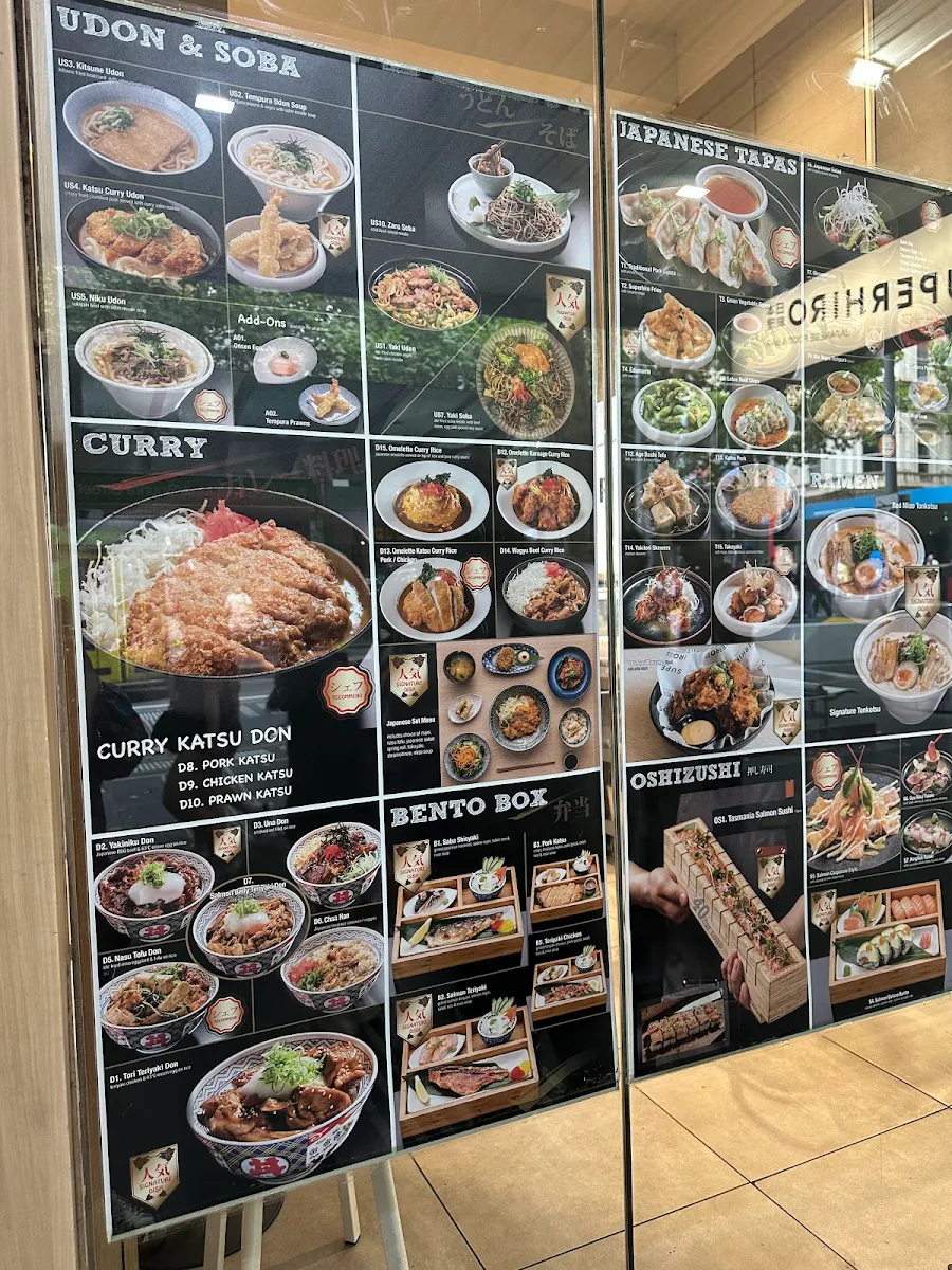 Menu, SUPERHIRO
