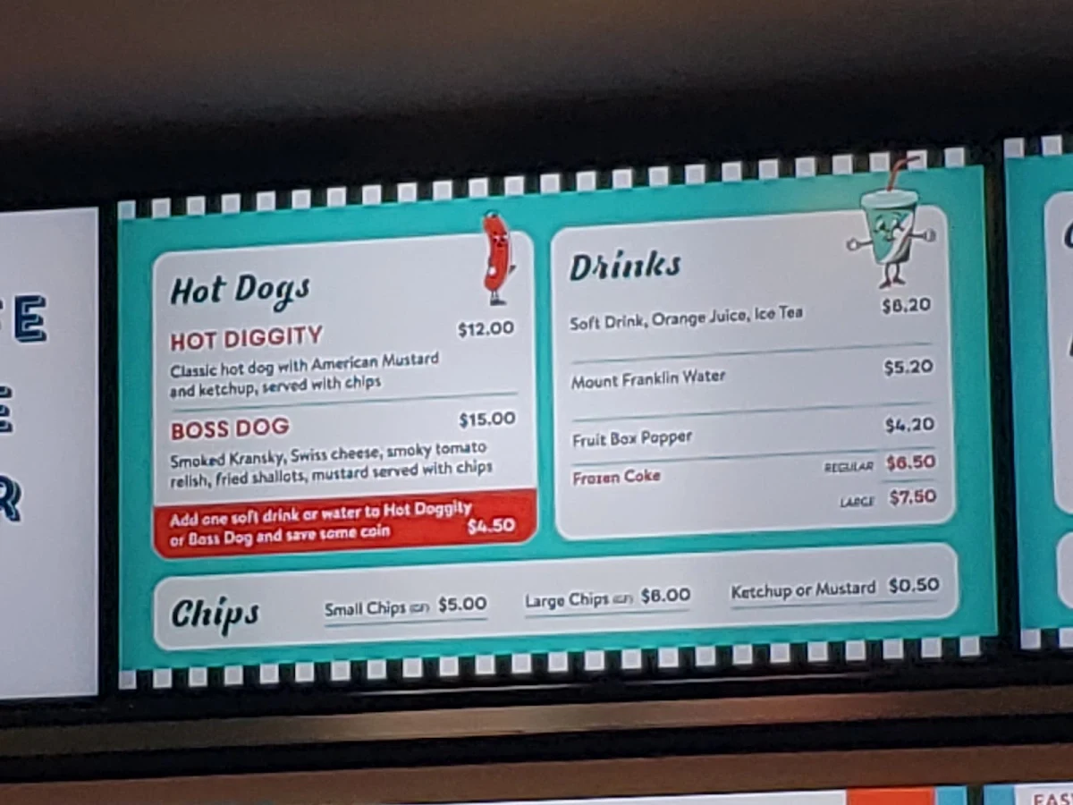 Menu, Helter Skelter Cafe
