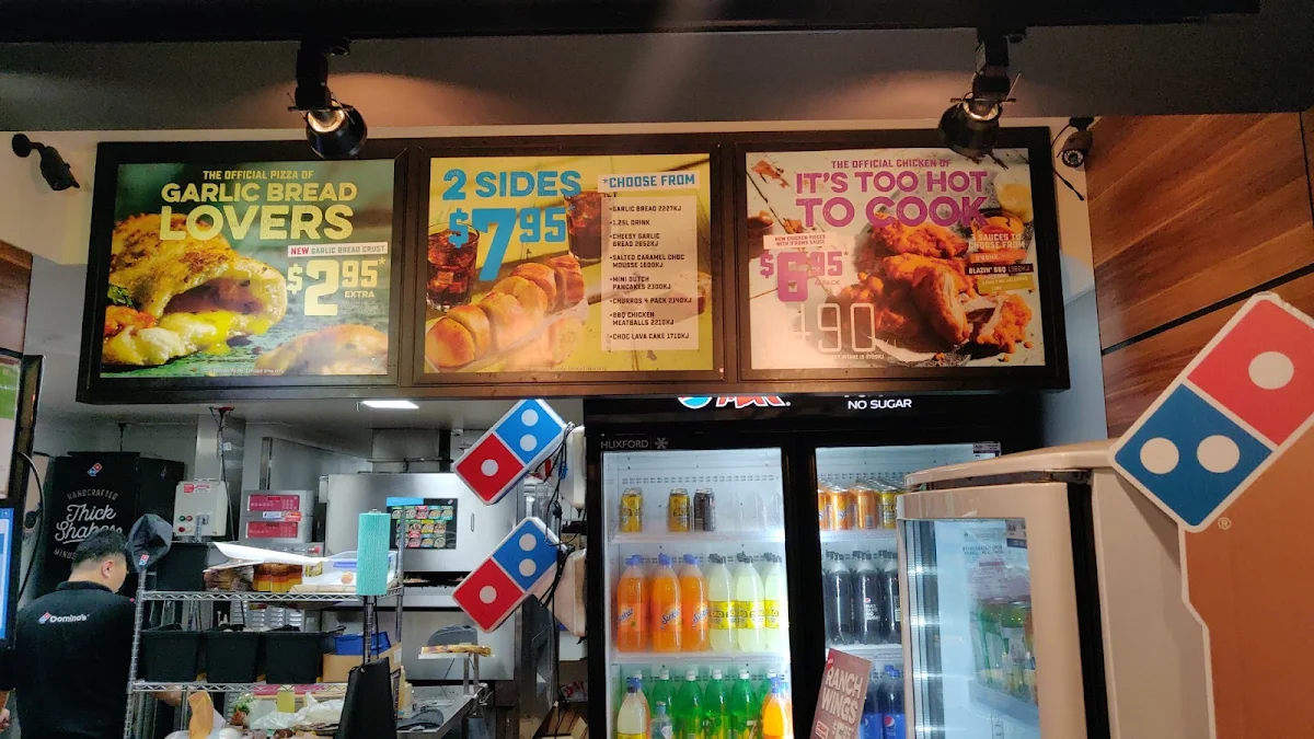 Menu, Domino's Pizza North Strathfield