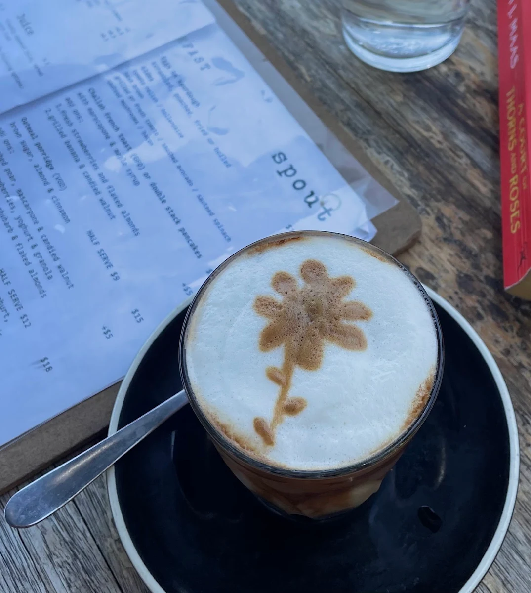 Menu, Spout Cafe