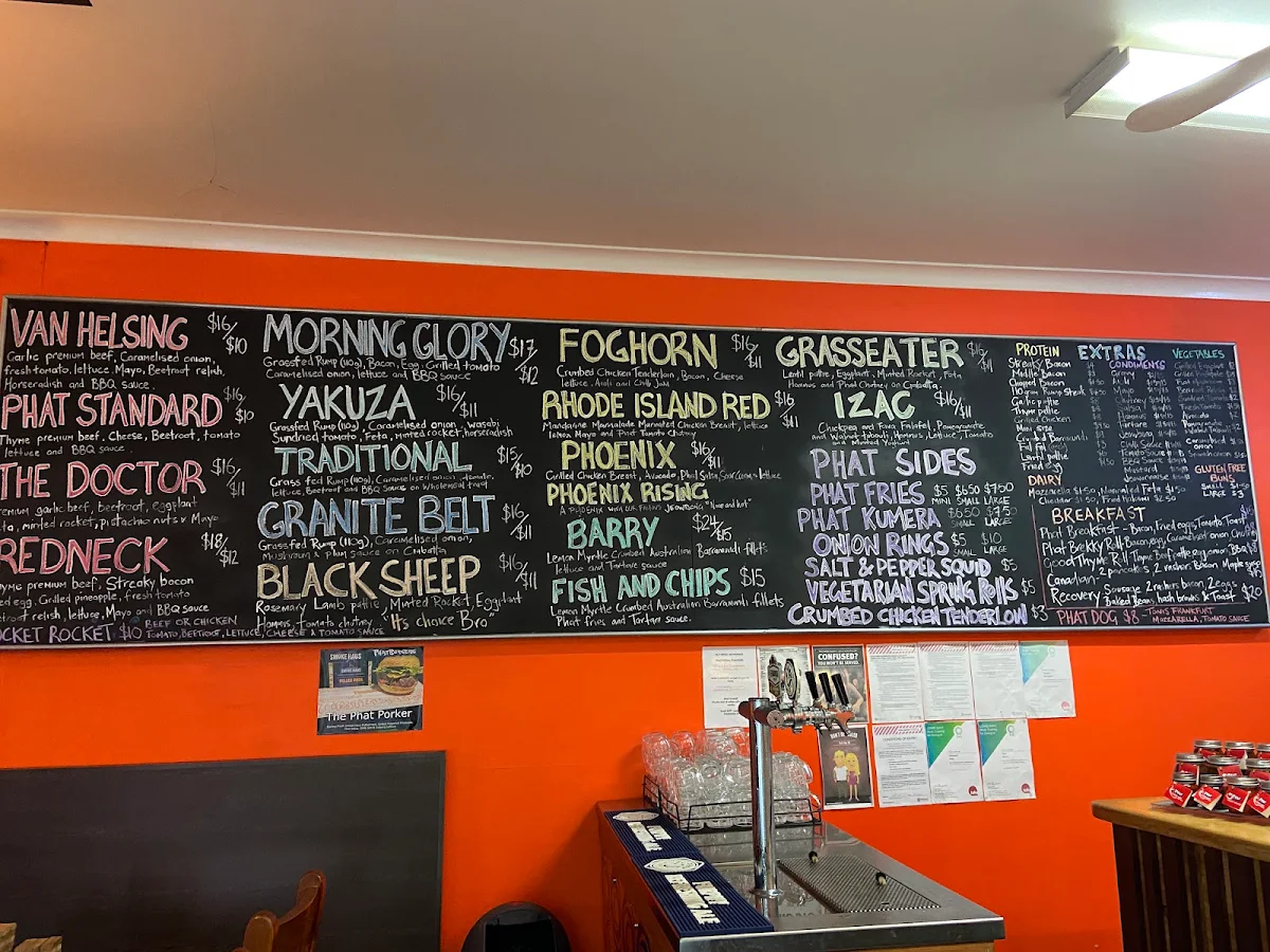 Menu, Dee's Vintage Thai Restaurant