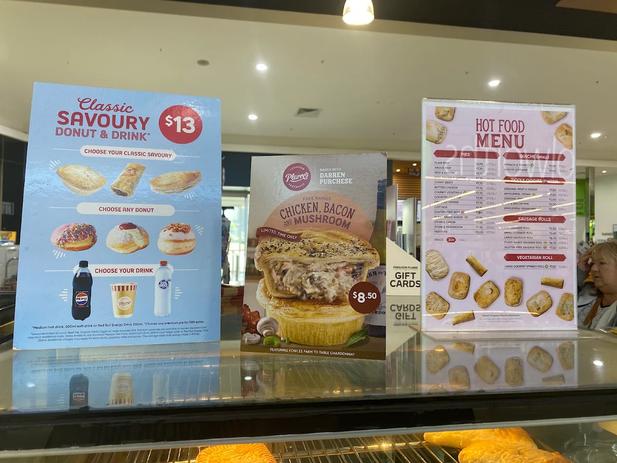 Menu, Ferguson Plarre's Bakehouse - Tarneit