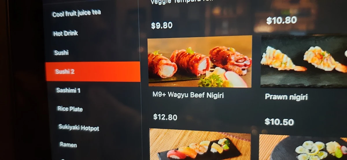 Menu, Hana Japanese Restaurant