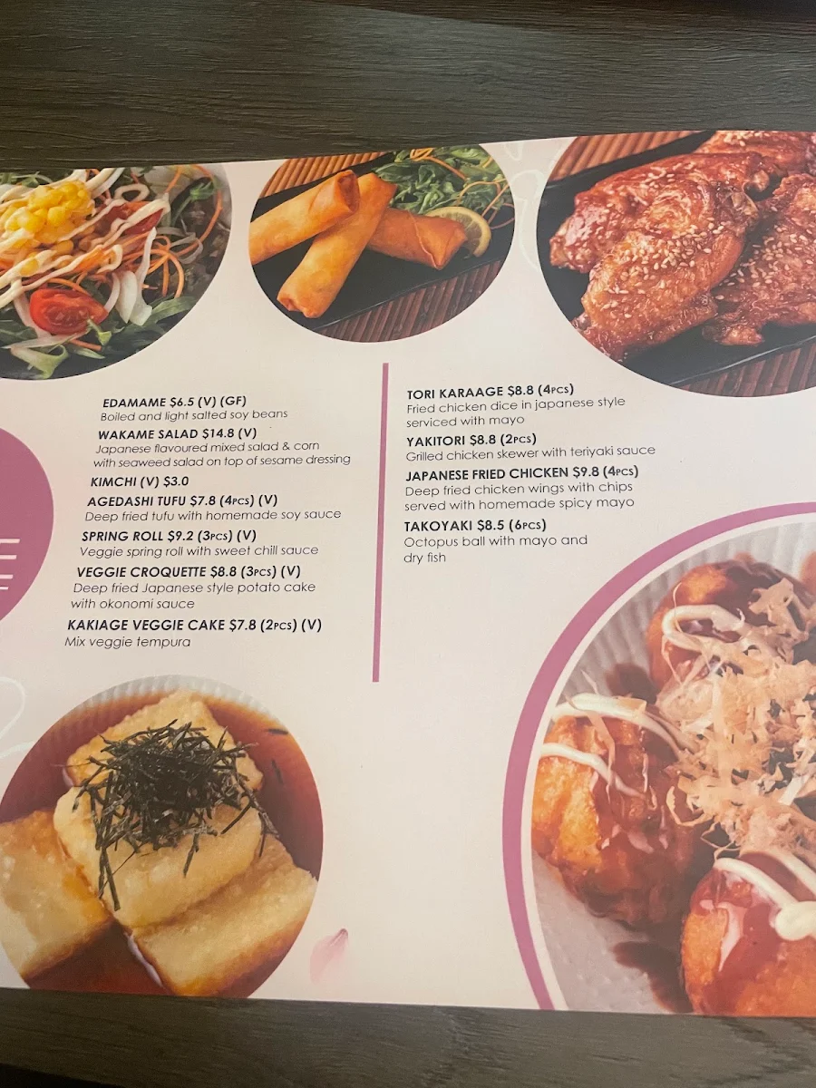 Menu, Hana Japanese Restaurant