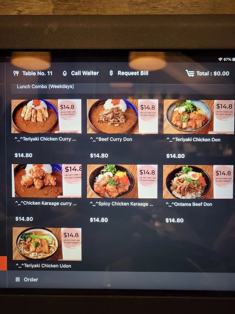 Menu, Hana Japanese Restaurant