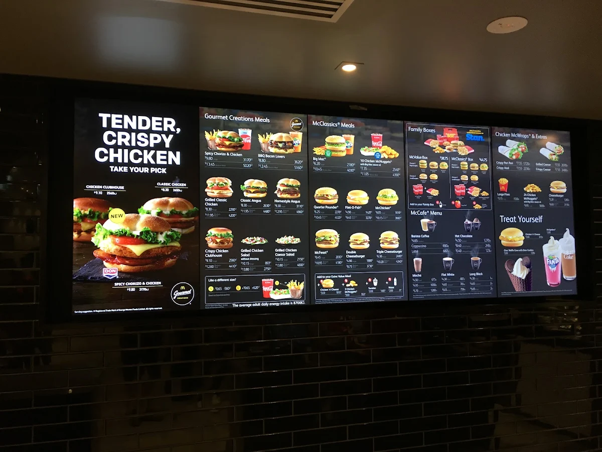Menu, McDonald's Yarrabilba
