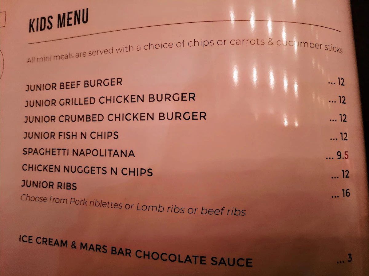 Menu, Hurricane's Grill & Rotisserie Pyrmont