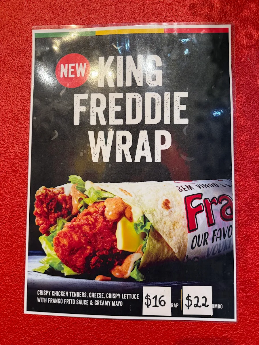 Menu, Frango Kent Street