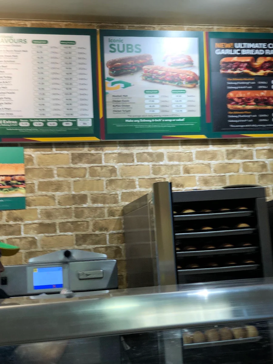 Menu, Subway
