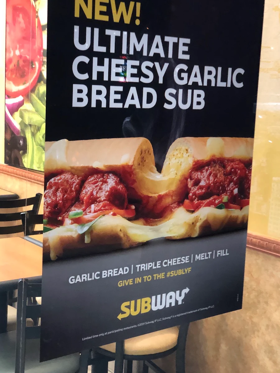 Menu, Subway