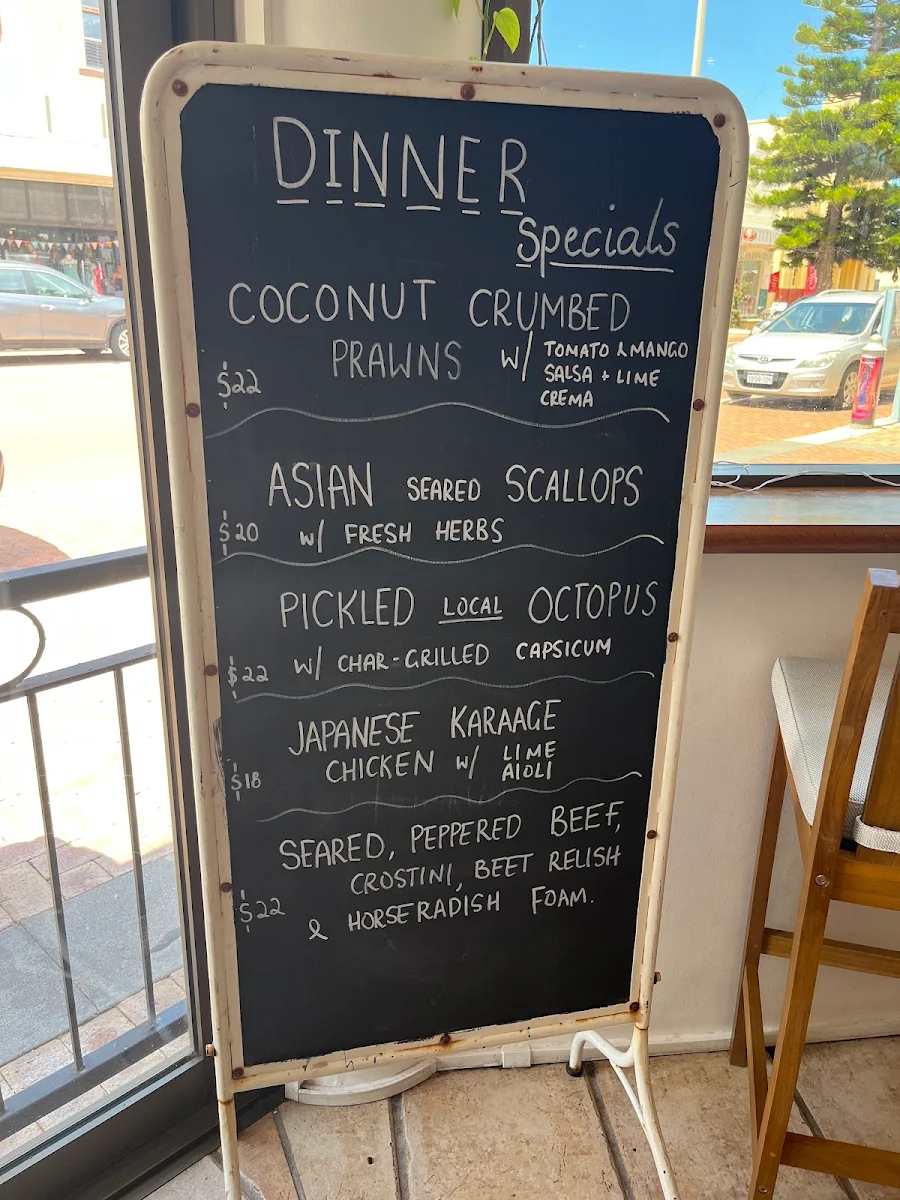 Menu, Jambinu- Formally Piper Lane Cafe