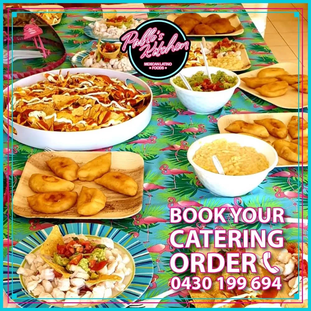 Menu, Pablo's Kitchen Catering