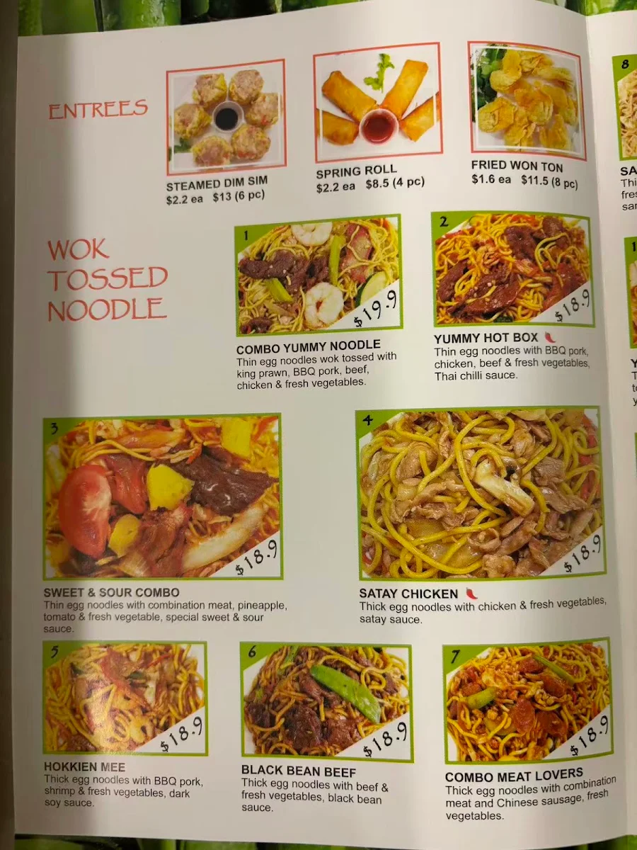 Menu, So Delicious