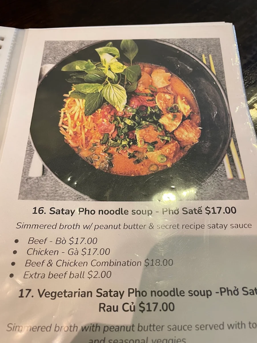 Menu, La Chanh