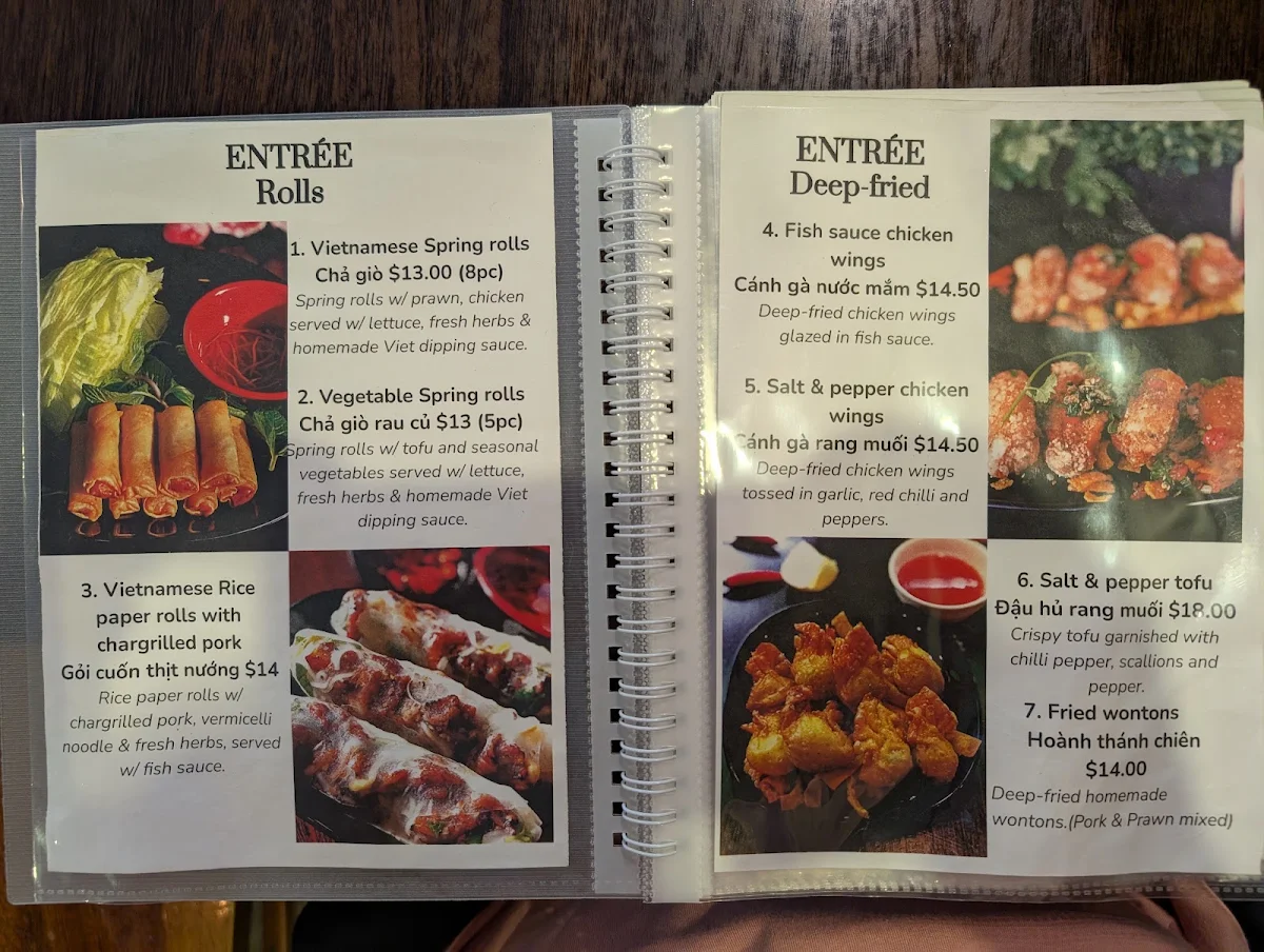 Menu, La Chanh