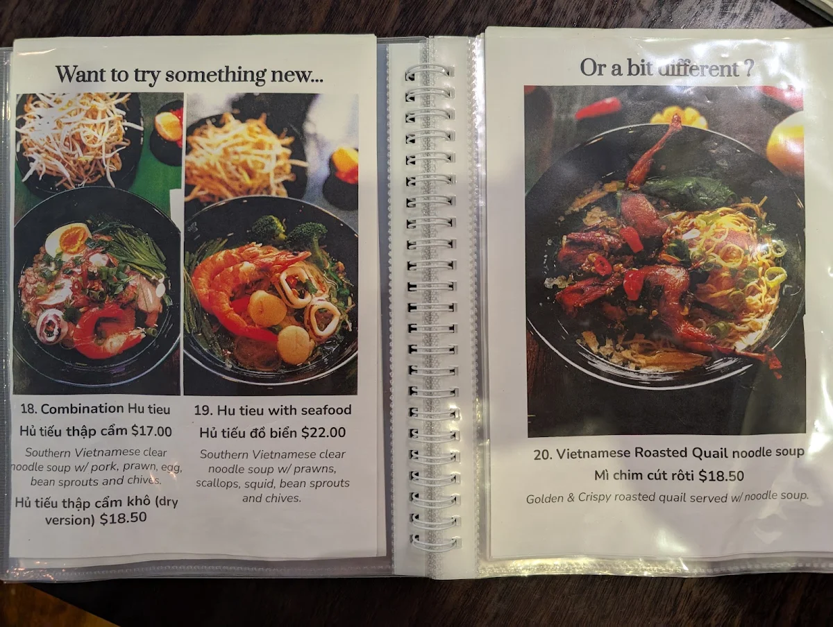 Menu, La Chanh