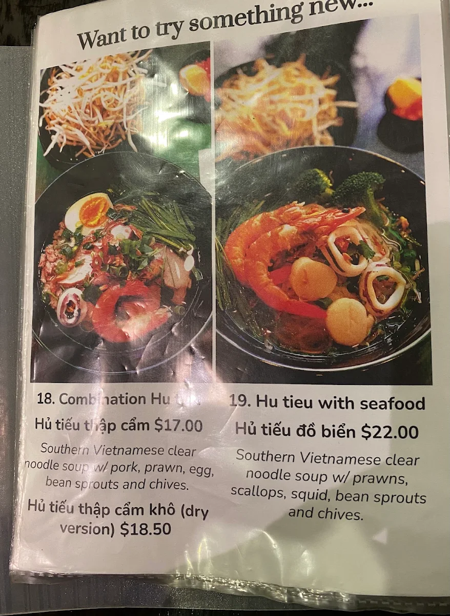 Menu, La Chanh