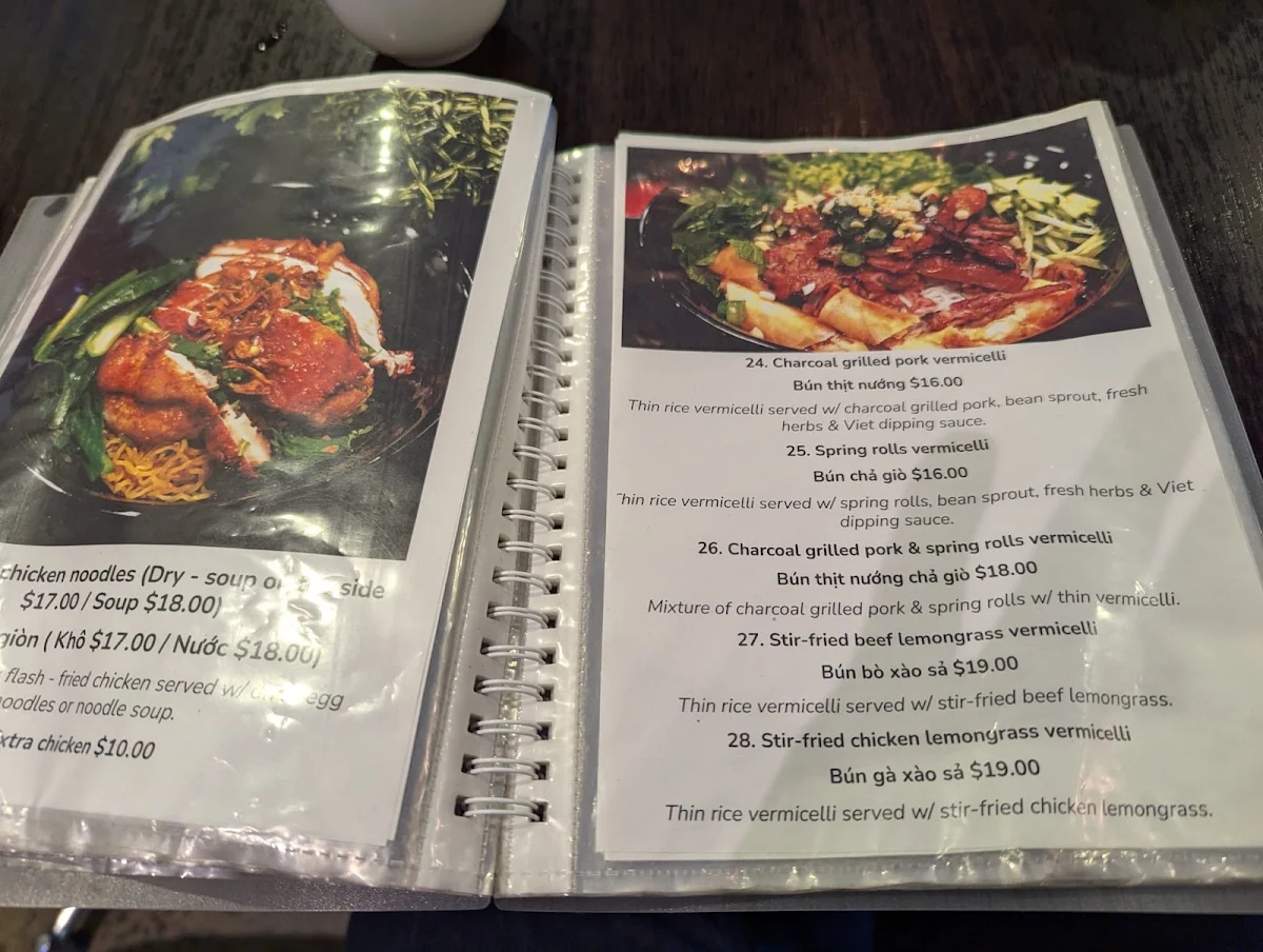 Menu, La Chanh