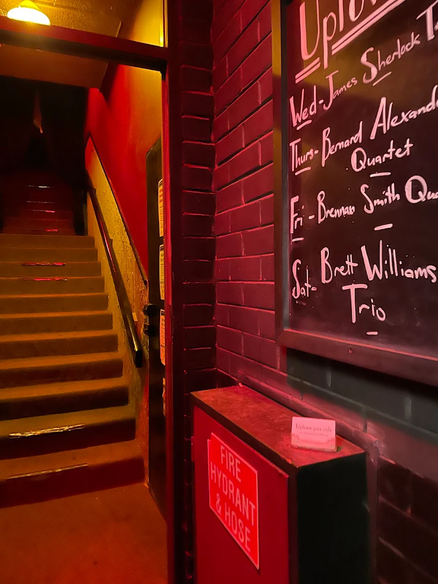 Menu, Uptown Jazz Cafe