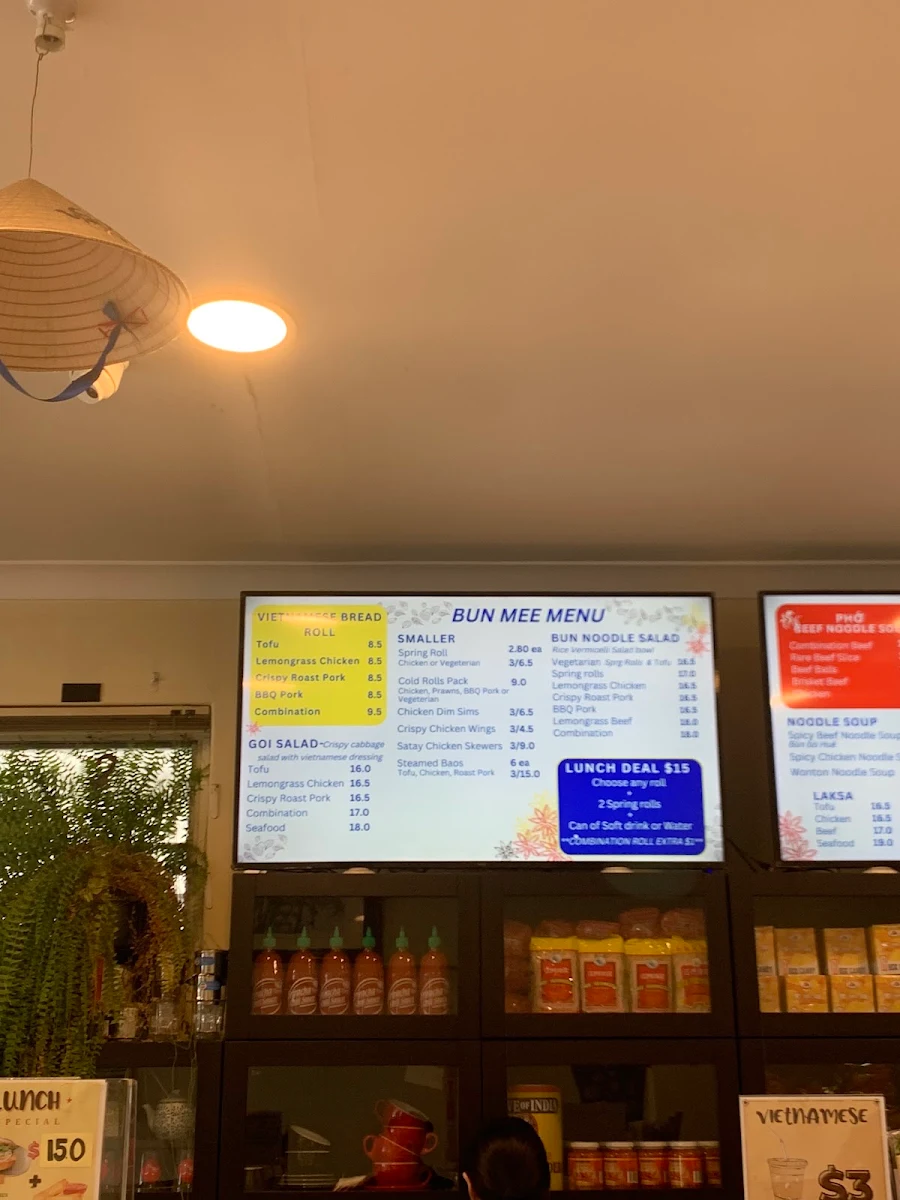 Menu, Woodville Bun Mee