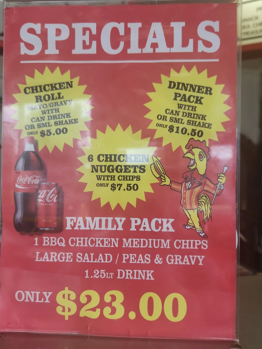 Menu, Canadian Rooster