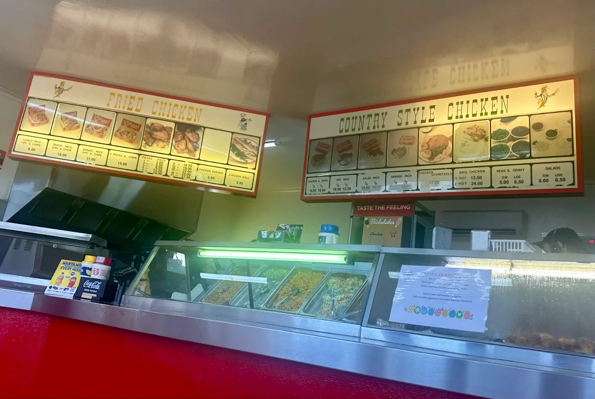 Menu, Canadian Rooster