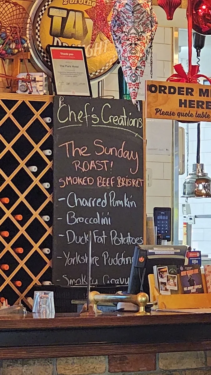 Menu, The Park Hotel Werribee
