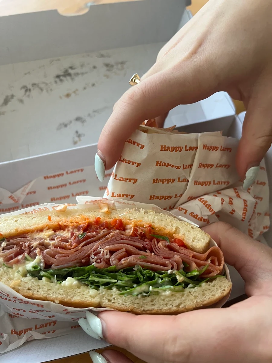 Menu, Happy Larry Deli