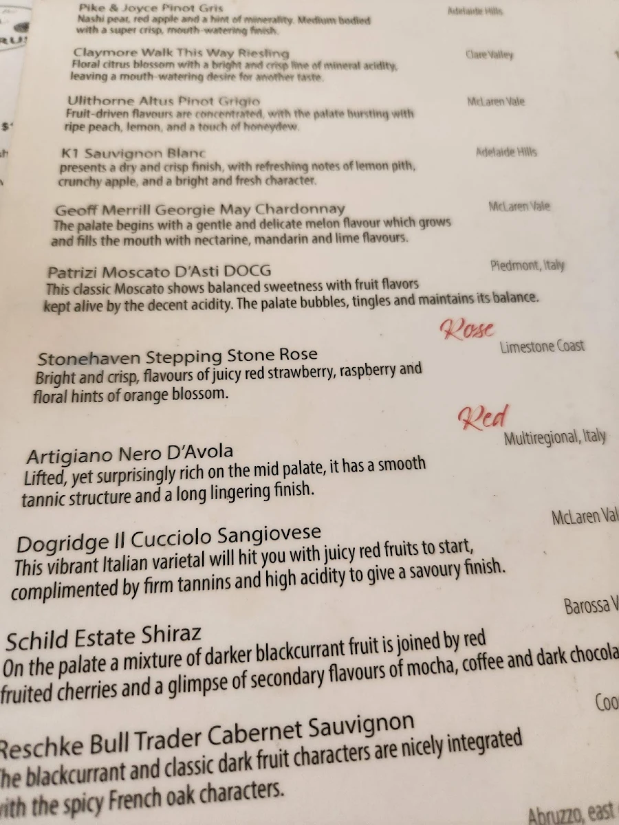 Menu, Rusco and Brusco
