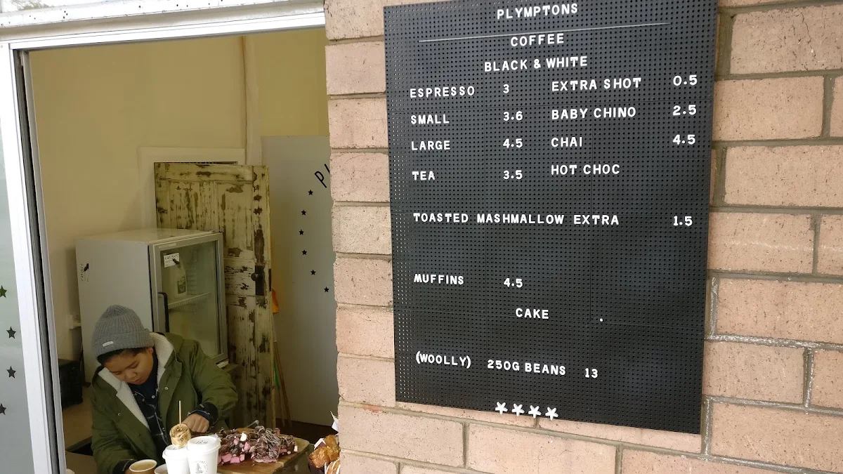 Menu, Plympton's