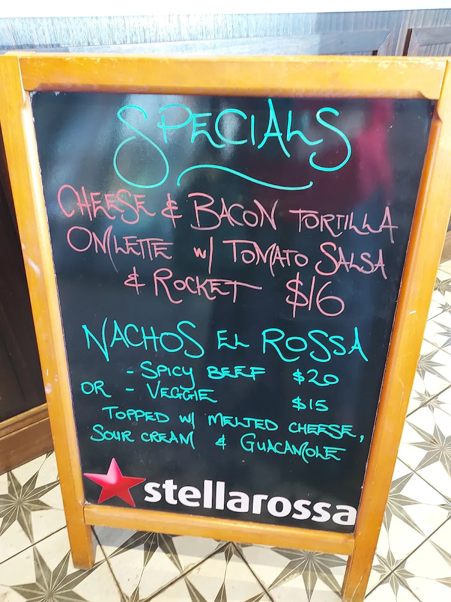 Menu, Stellarossa Everton Park