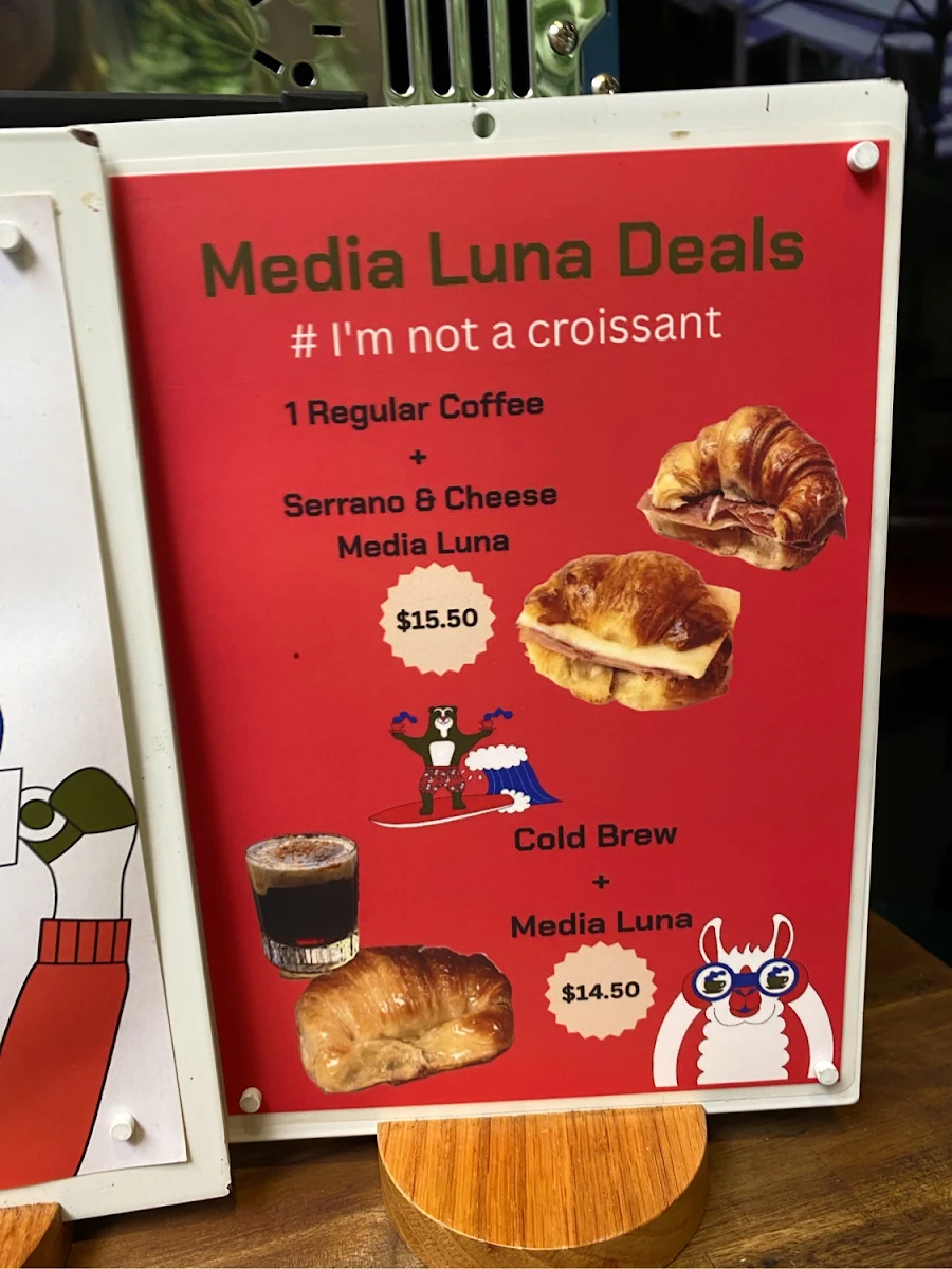 Menu, Blue Arrow Coffee