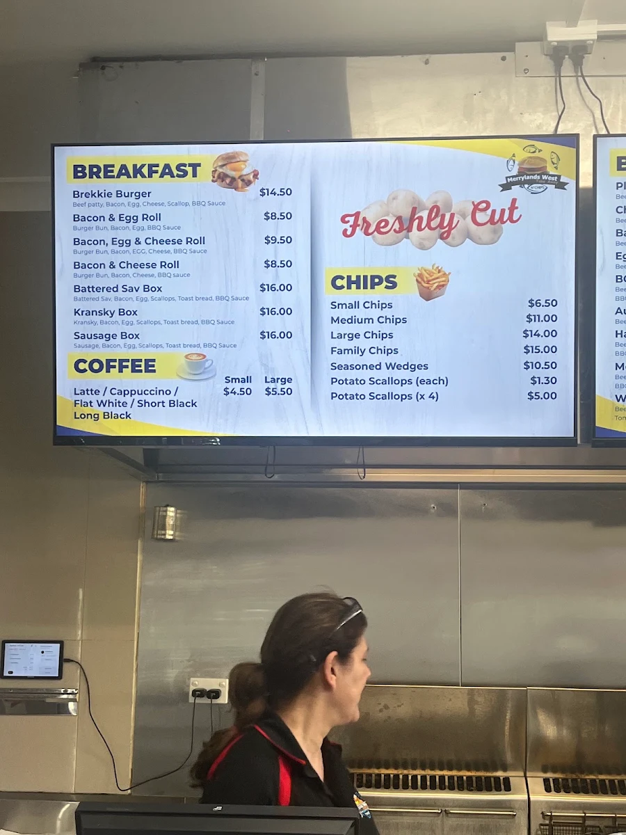 Menu, Merrylands West Takeaway