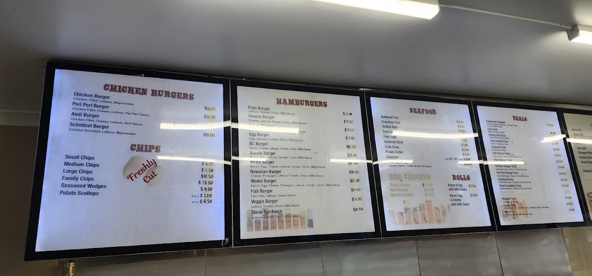 Menu, Merrylands West Takeaway