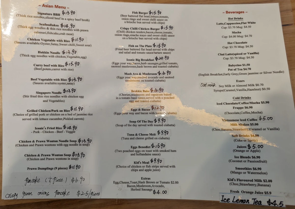 Menu, Iconic Culture